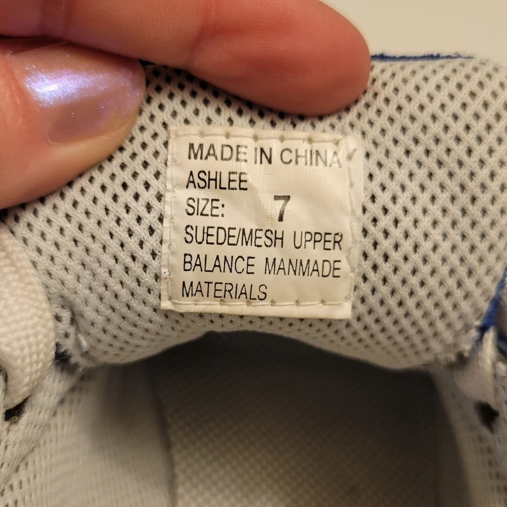 Steve Madden Ashlee Blue White Orange Fashion Sneakers